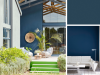Little Greene - Royal Navy 257 achter de bank op de wand