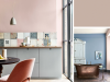Little Greene - Light Peachblossom 3 op de muur in de keuken en badkamer