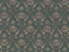 Little Greene Borough High Street - Weld behang met een blauw/groene achtergrond