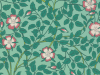 Kleurrijk bloemenbehang Little Greene Briar Rose - Green Verditer