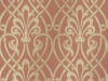 Klassiek behang in een moderne rood/oranje kleur Brook Street - Etruscan van Little Greene