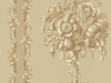 Little Greene Chelsea Bridge - Halcyon een geel/bruin behang dat rijkelijk is versierd met bloemen en bladeren
