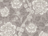 Monochrome bloemen behang Gustav - Throphy