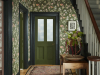 Hal met Aderyn - Olive Colour behang van Little Greene