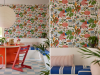 Little Greene behang Animal Kingdom Atomic sfeer detail