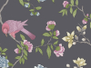 Donkergrijs Little Greene behang -  Aderyn - Arquerite Dark