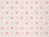 Roze bloemen behang met blauwe accenten Ditsy Block - Carmine van Little Greene