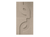 Maeven Art akoestische 3D panelen Maya V - Beige (set van 2)
