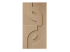 Maeven Art akoestische 3D panelen Maya V - Sand (set van 2)