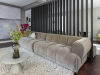 Roomdivider as zwart