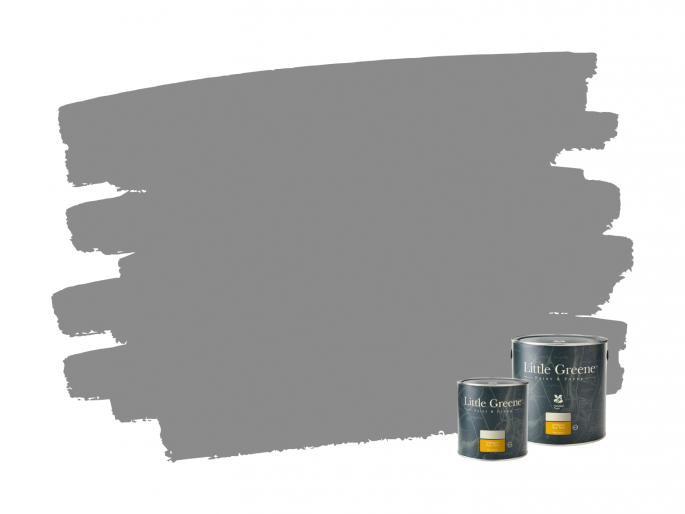 Little Greene Intelligent Floor Paint - Mid Lead Colour 114