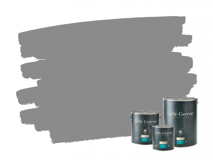 Little Greene Mid Lead Colour 114 Intelligent Satin