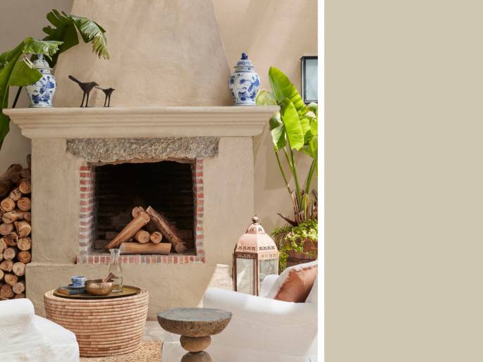 Little Greene - Rolling Fog 143 op een schouw