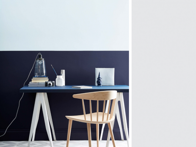 Little Greene - Gauze Mid 164 op de muur