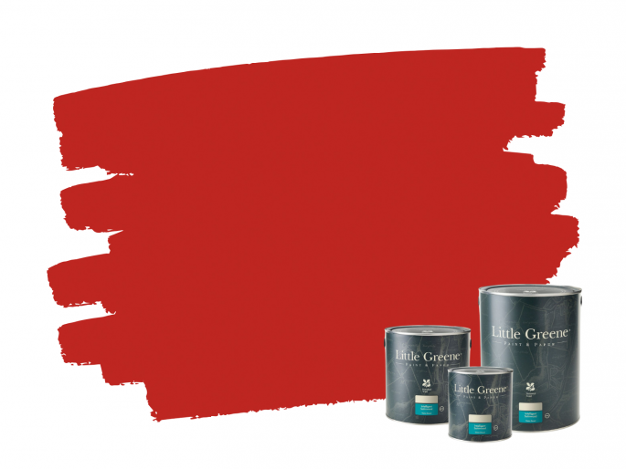 Little Greene Atomic Red 190 Intelligent Satin