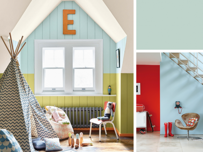 Little Greene - Brighton 203 in een dakkapel