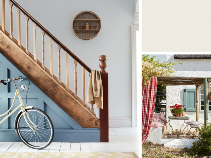 Little Greene - Wood Ash 229 in de hal