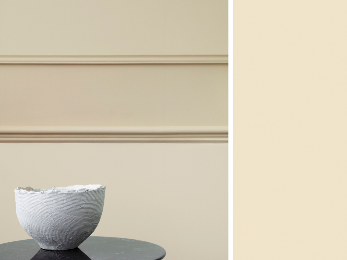 Little Greene - Travertine Mid 273 op sierlijsten