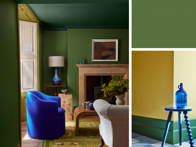 Little Greene - Hopper 297 in sfeervolle kamer