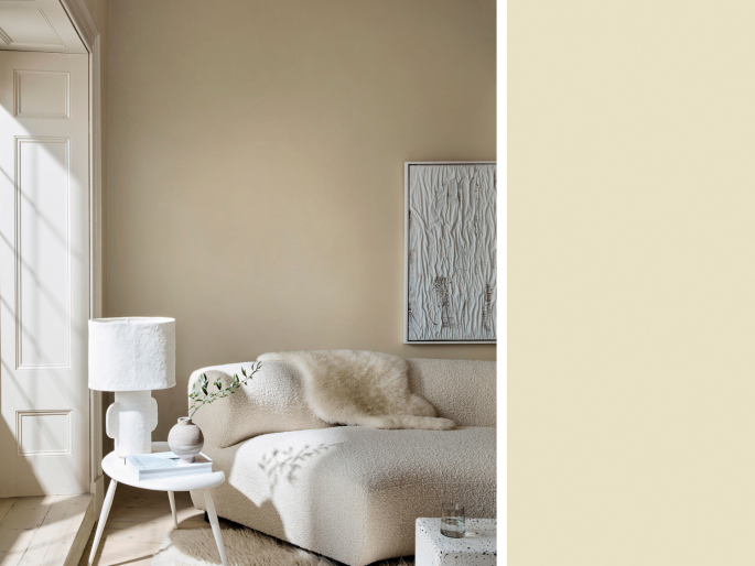 Little Greene - Silent White Deep 331 achter de bank