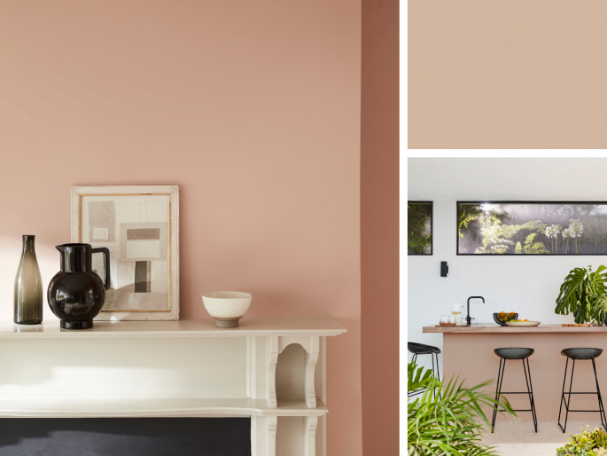 Little Greene - Masquerade 334 op de wand