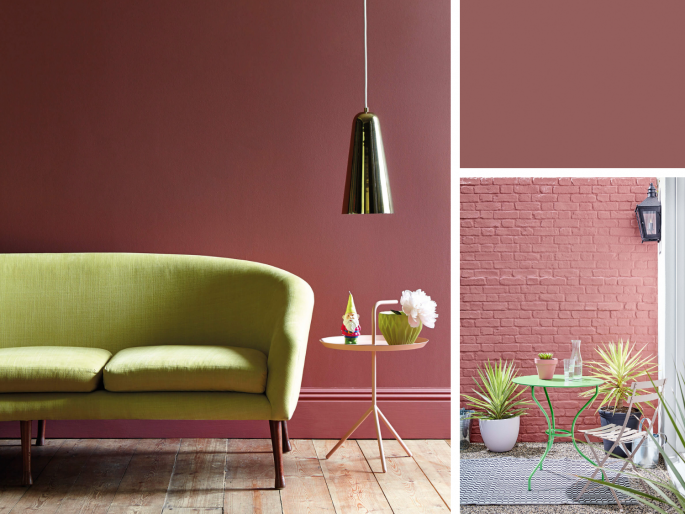 Little Greene - Ashes of Roses 6 in het interieur en op de wand