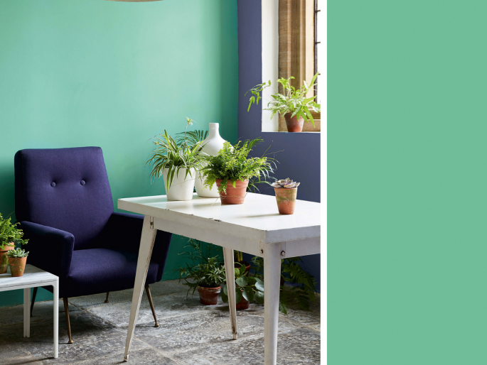 Little Greene - Green Verditer 92 op de muur