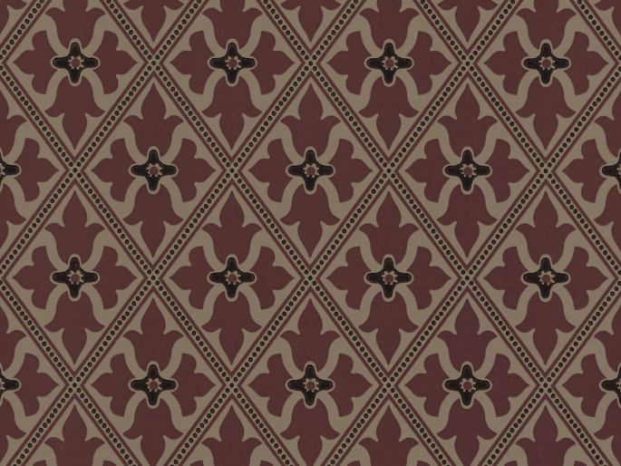 Bayham Abbey - Monarch behang Little Greene