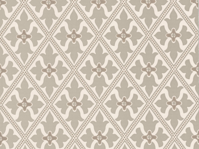 Bayham Abbey - Portland behang van Little Greene in een klassiek patroon