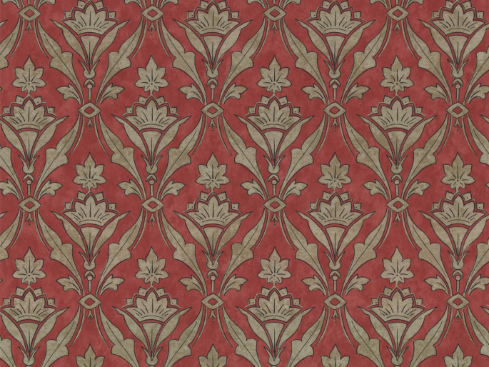 Typisch klassiek behang Borough High Street - Beet van Little Greene