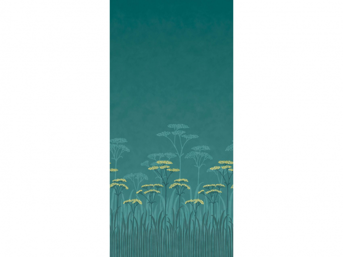 Patroon Achillea - Aurora behang van Little Greene 156x325 cm