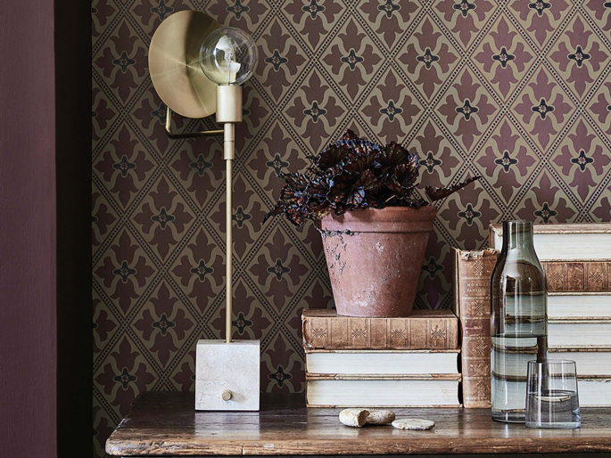 Little Greene behang Bayham Abbey - Monarch sfeerfoto