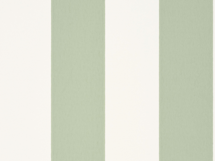 Little Greene behang Broad Stripe Pea Green