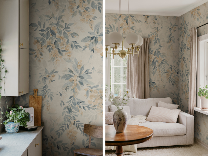 Sandberg Lovisa Mural - Blue