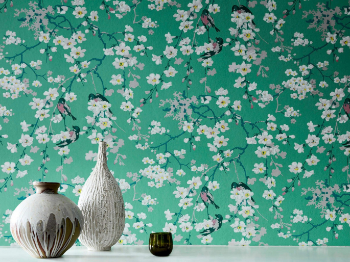 Little Greene Massingberd Blossom - Verditer