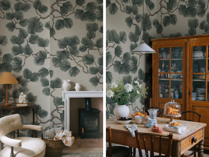 Sandberg Pine Mural - Green