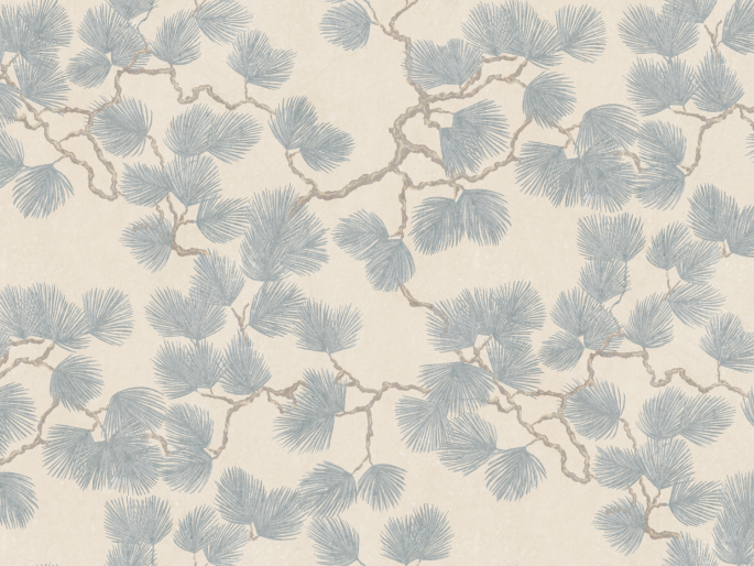 Sandberg Pine Mural - Misty Blue
