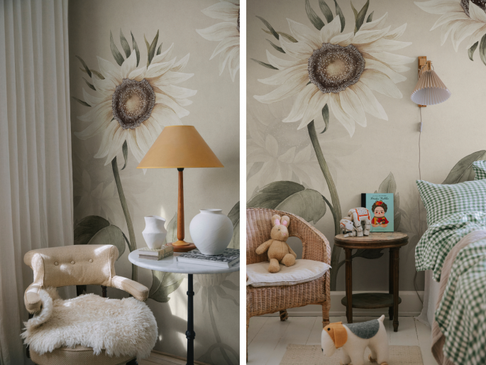 Sandberg Sunflowers - White