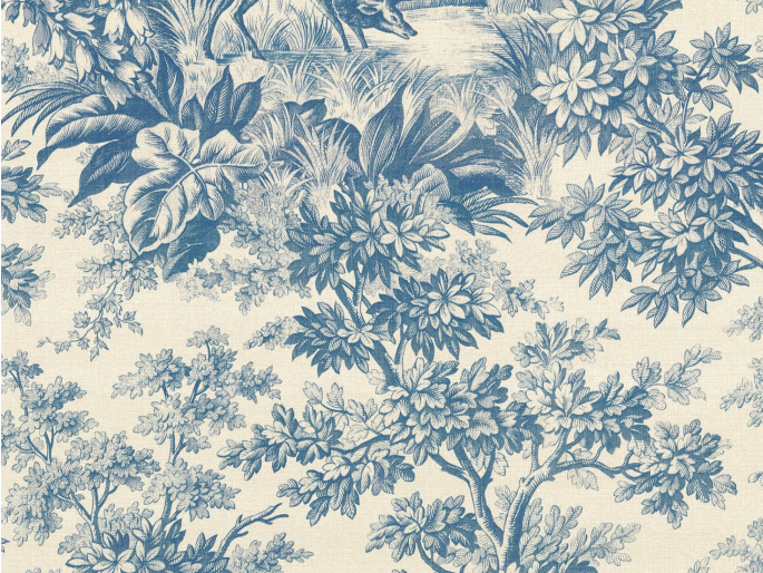 Little Greene Stag Toile - Juniper
