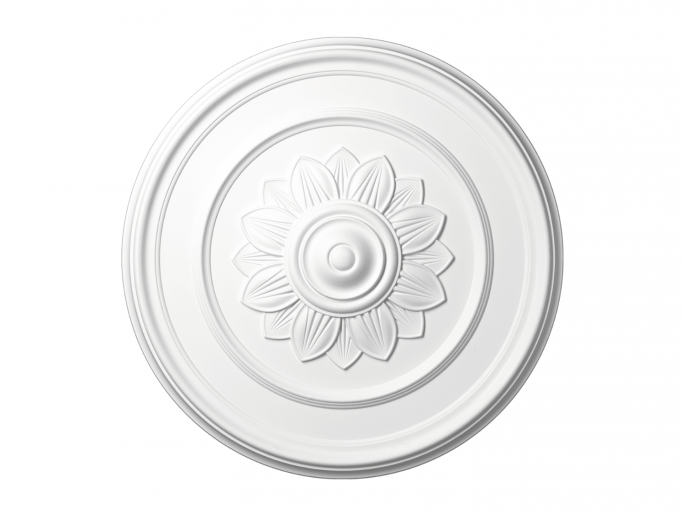 Elegant plafondornament met bloemvorm