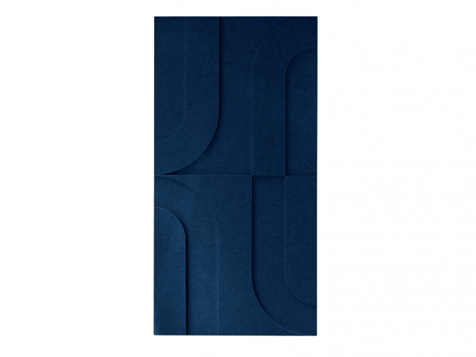 Maeven Art akoestische 3D panelen Maya I - Navy Blue (set van 2)