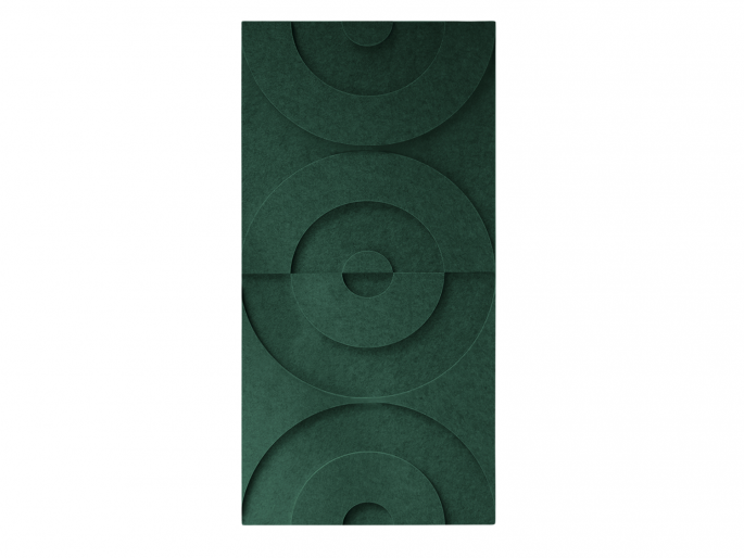 Maeven Art akoestische 3D panelen Maya II - Deep Green (set van 2)