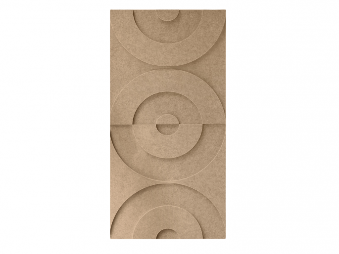 Maeven Art akoestische 3D panelen Maya II - Sand (set van 2)