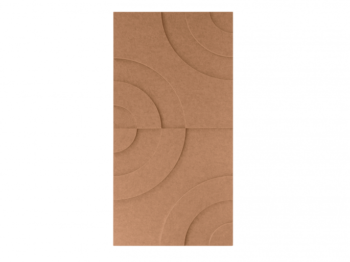 Maeven Art akoestische 3D panelen Maya III - Cognac (set van 2)