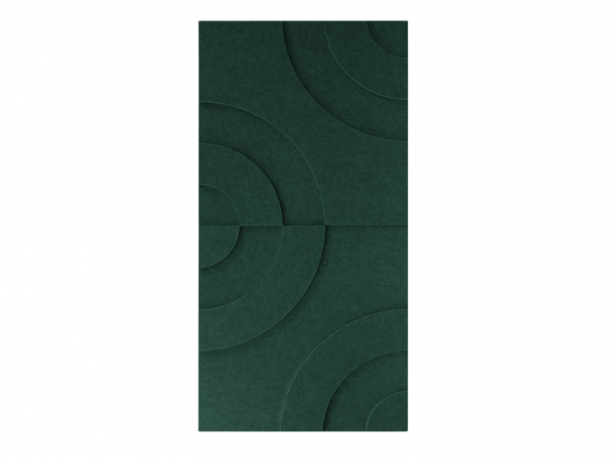 Maeven Art akoestische 3D panelen Maya III - Deep Green (set van 2)