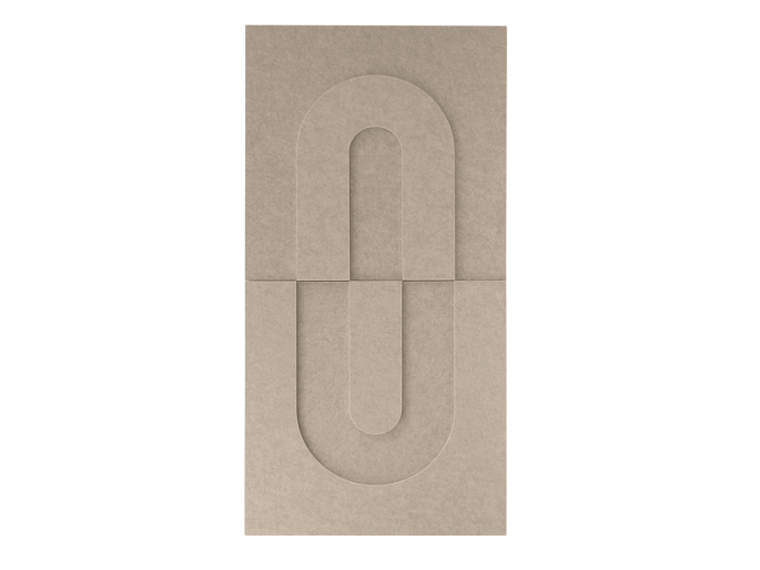 Maeven Art akoestische 3D panelen Maya IV - Beige (set van 2)
