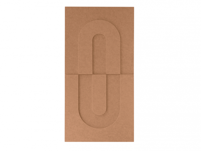 Maeven Art akoestische 3D panelen Maya IV - Cognac (set van 2)