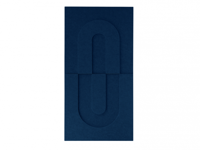Maeven Art akoestische 3D panelen Maya IV - Navy Blue (set van 2)