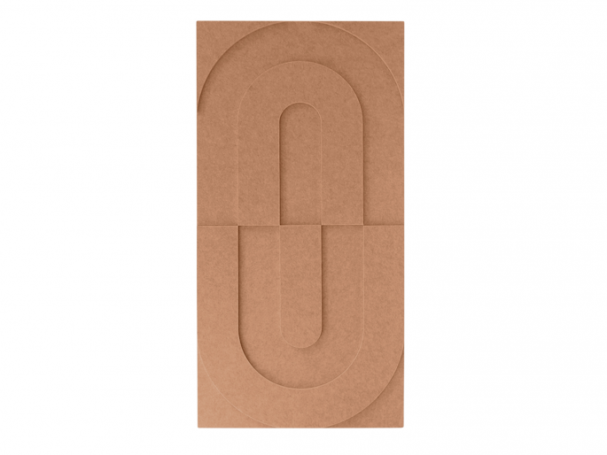 Maeven Art akoestische 3D panelen Maya VII - Cognac (set van 2)