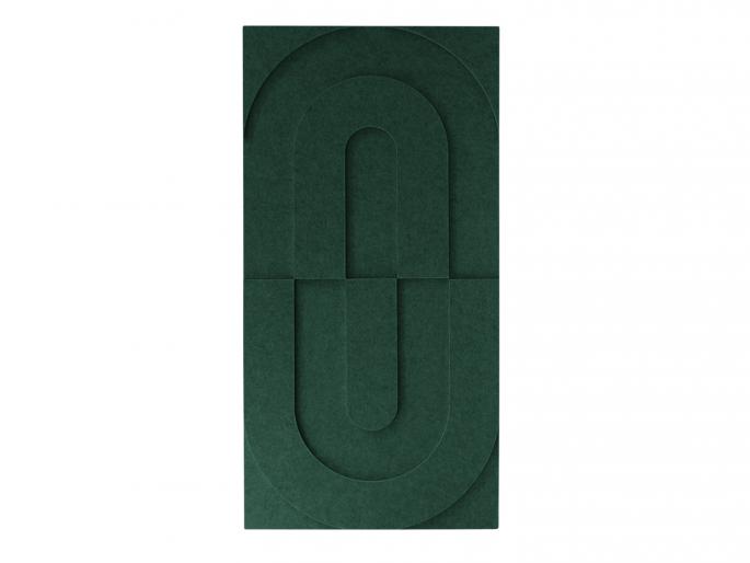 Maeven Art akoestische 3D panelen Maya VII - Deep Green (set van 2)